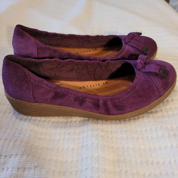 FITFLOP PURPLE BALLERINA FLAT SHOE - Picture 5 of 13
